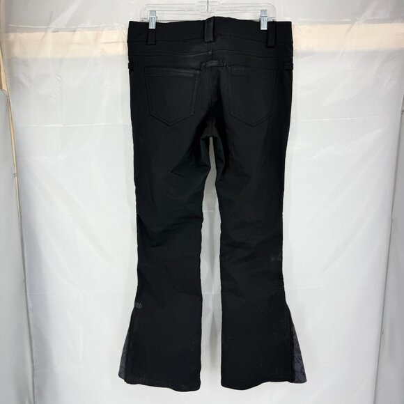 686 Women M Snowboarding Pants Waterproof Insulated Skinny Fit Black Flare TEAR - Picture 4 of 10